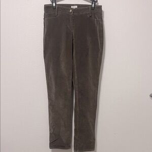 J. Jill Corduroy Straight Leg Jeans Brown Size 2 Waist 15”-16” Inseam 30” EUC